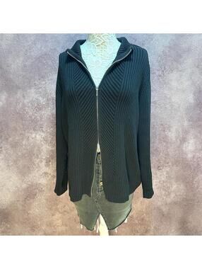 Vintage Liz Claiborne Villager Sport Double Zipper Cardigan